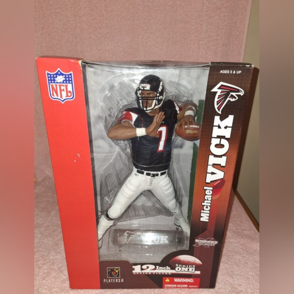 NFL Michael Vick Action Figure - Black and White